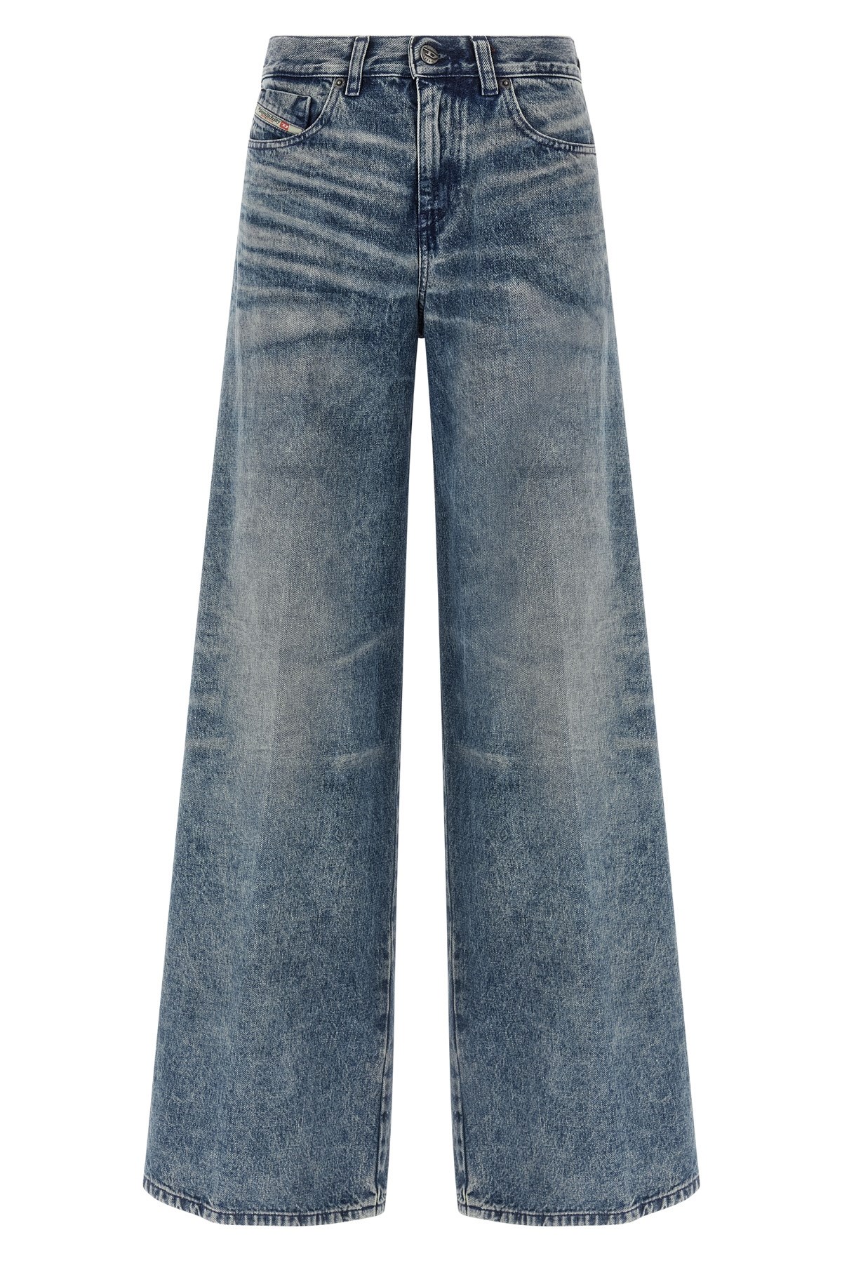 Diesel 1978 D-akemi-fsh Denim Trousers In Blue