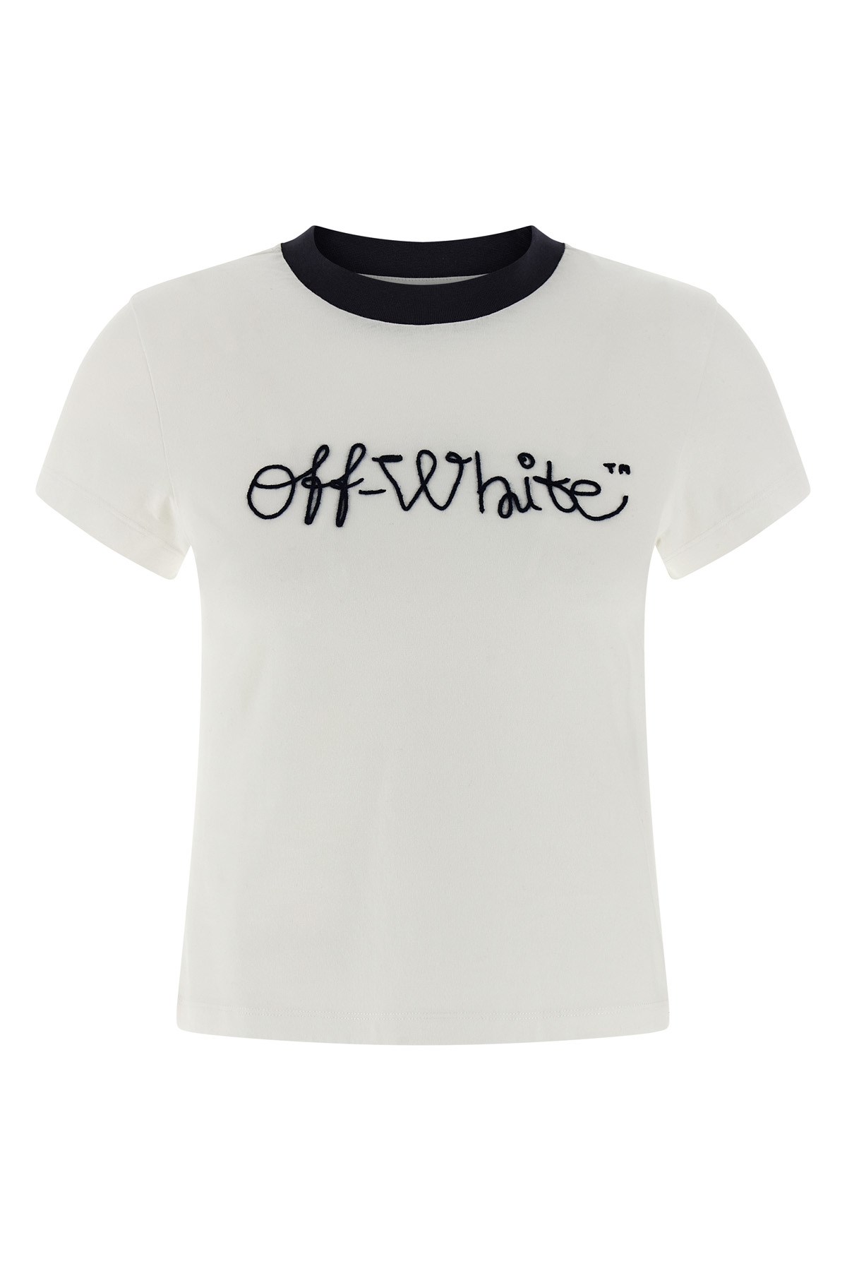 Off-white Script Logo Short Sleeve T-shirt In White