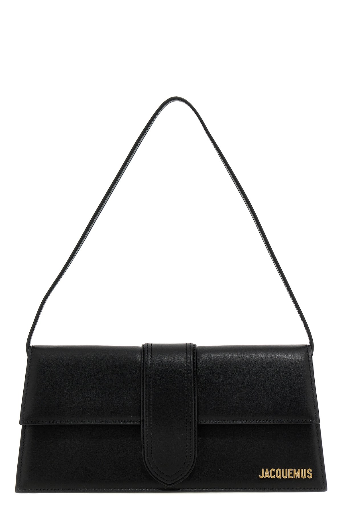 Jacquemus Long Rectangular Shoulder Bag Design In Black