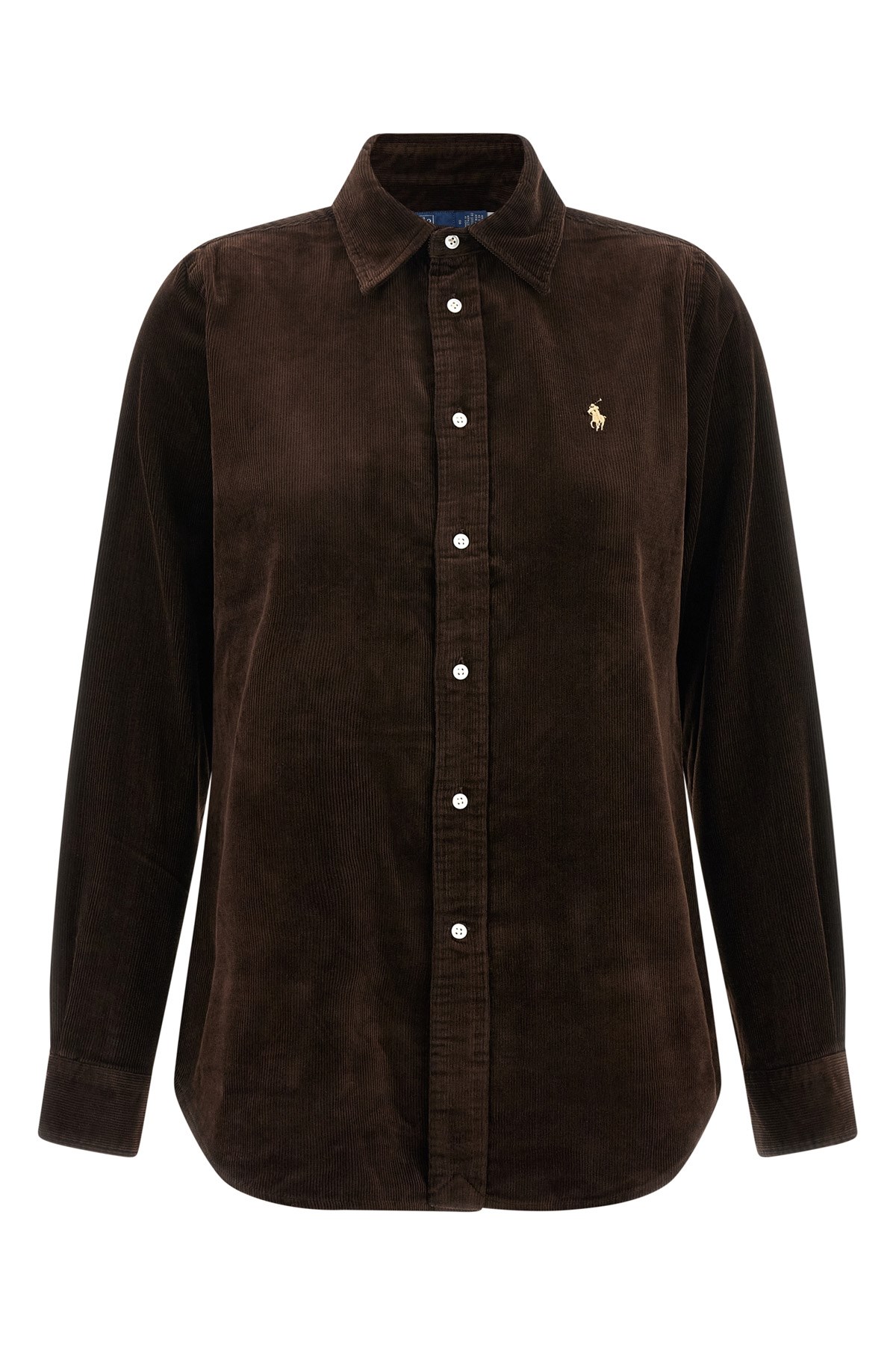 Polo Ralph Lauren Velvet Shirt In Black