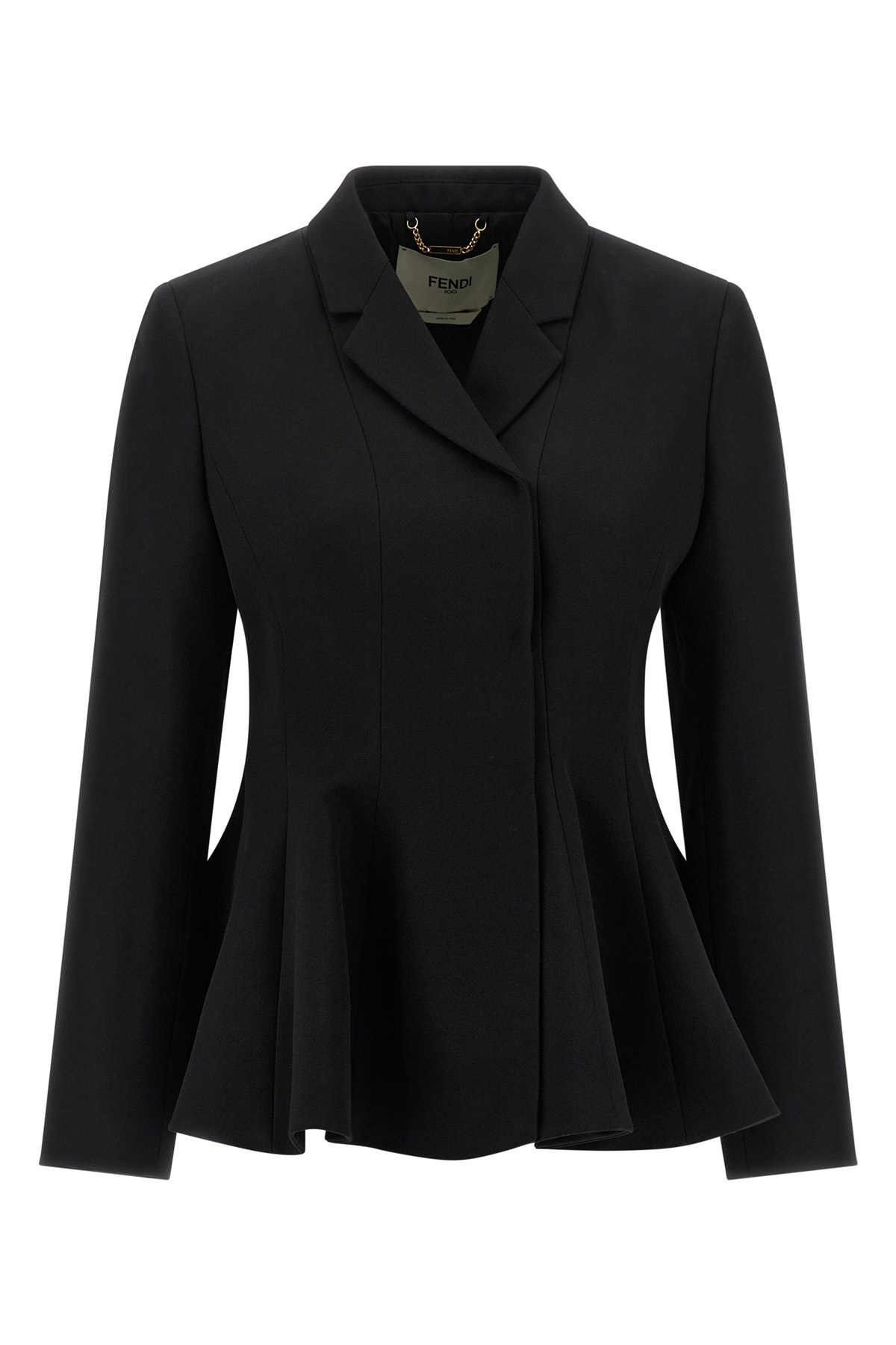 Fendi 'grain De Poudre' Blazer In Black