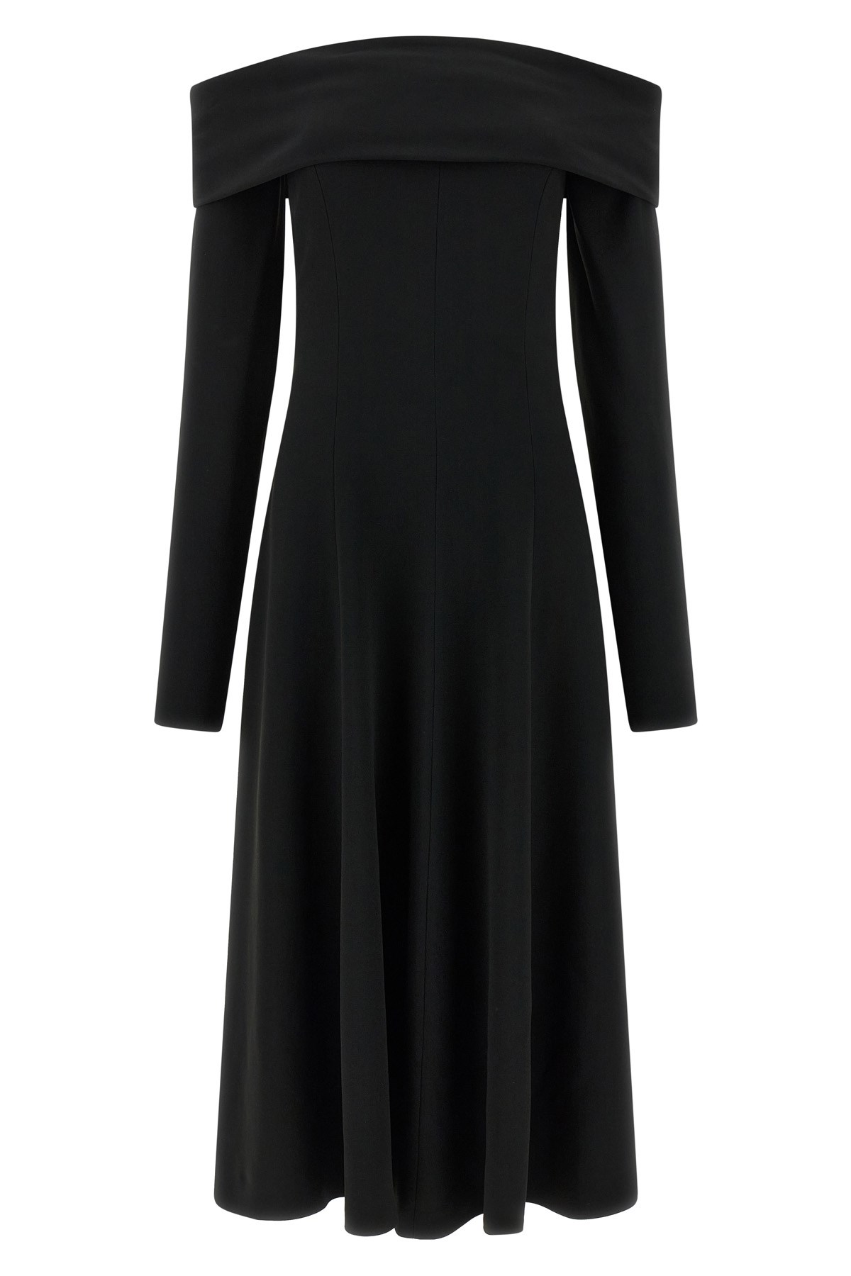 Alberta Ferretti Off-the-shoulder Evening Dress In Black