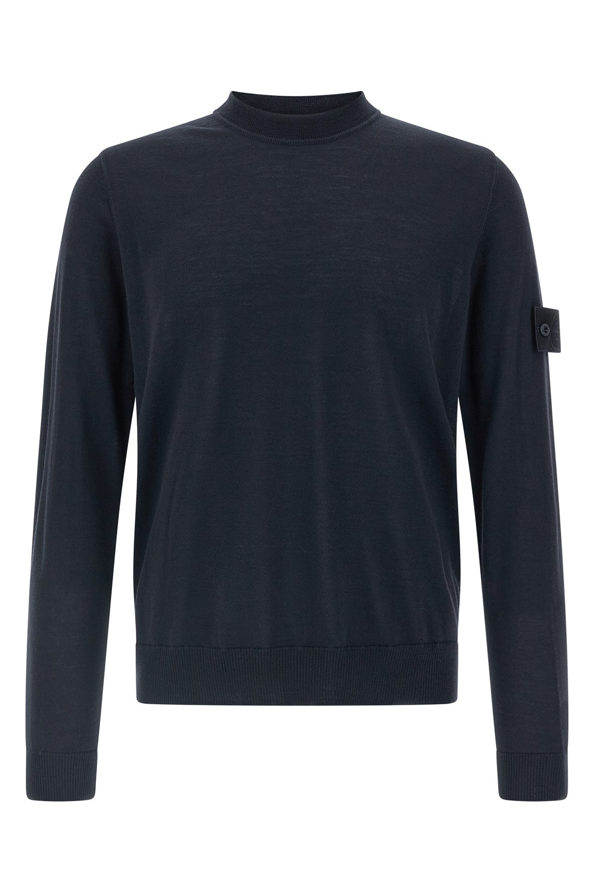 Stone Island Crew-neck Sweater Sweaters And Cardigans Blue In Blue