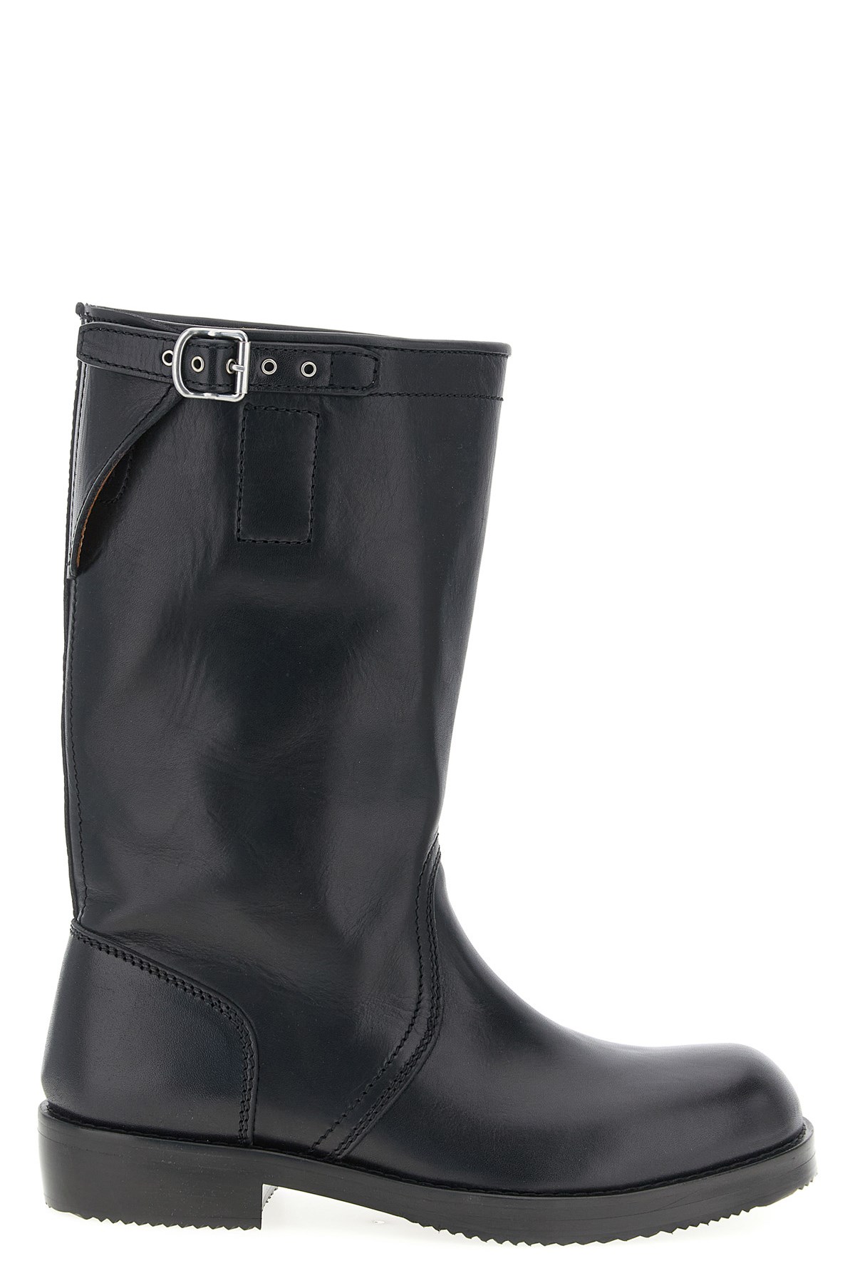 Dries Van Noten Men Biker Boots In Black