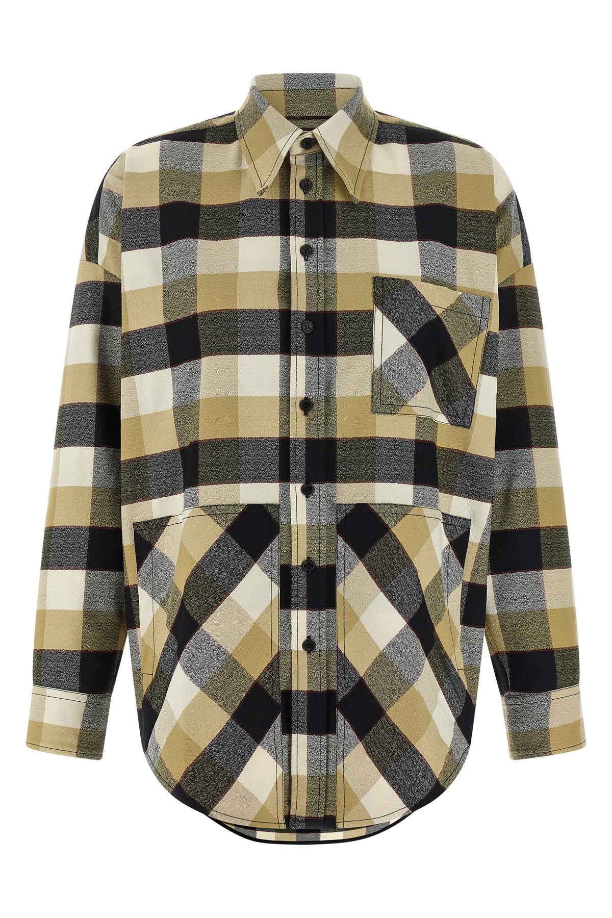 Missoni Check Pattern Shirt Shirt And Blouse Beige In Brown