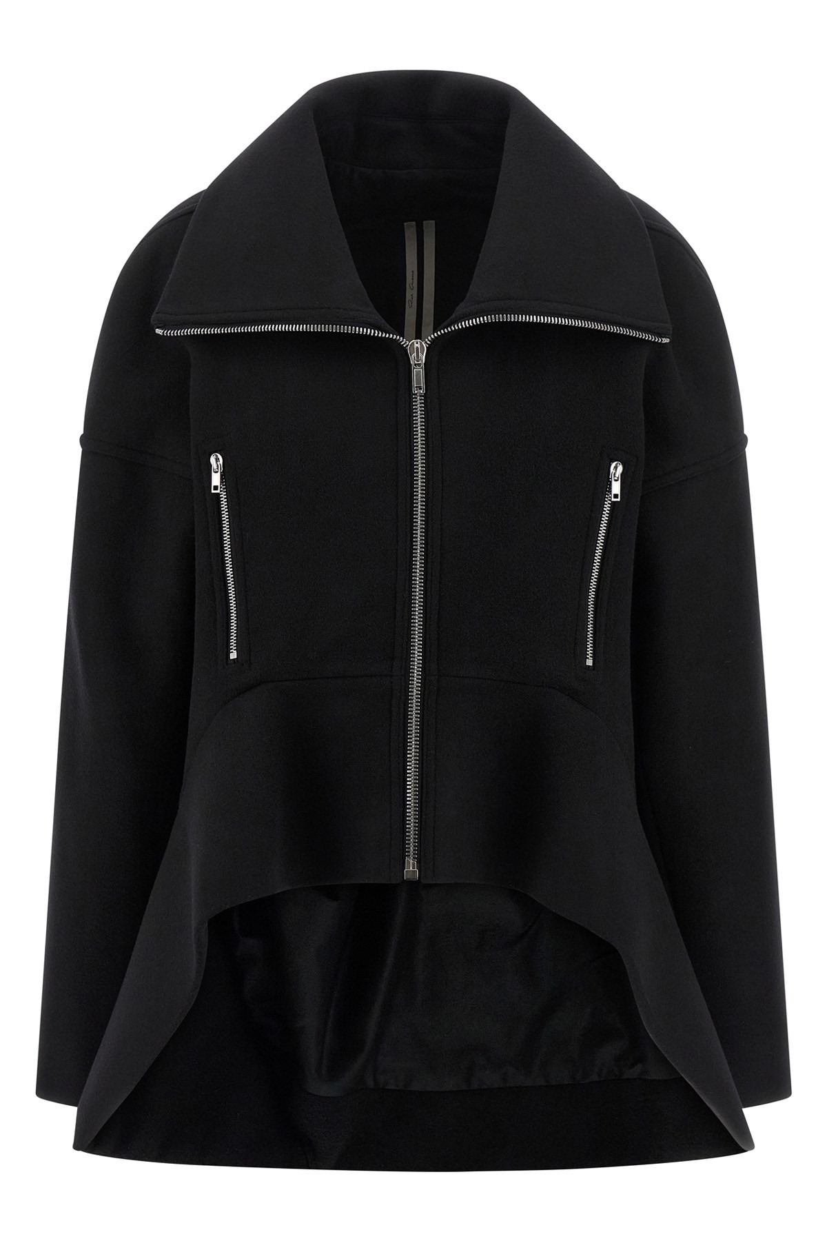 Rick Owens Long-sleeved Casual Jacket In Black