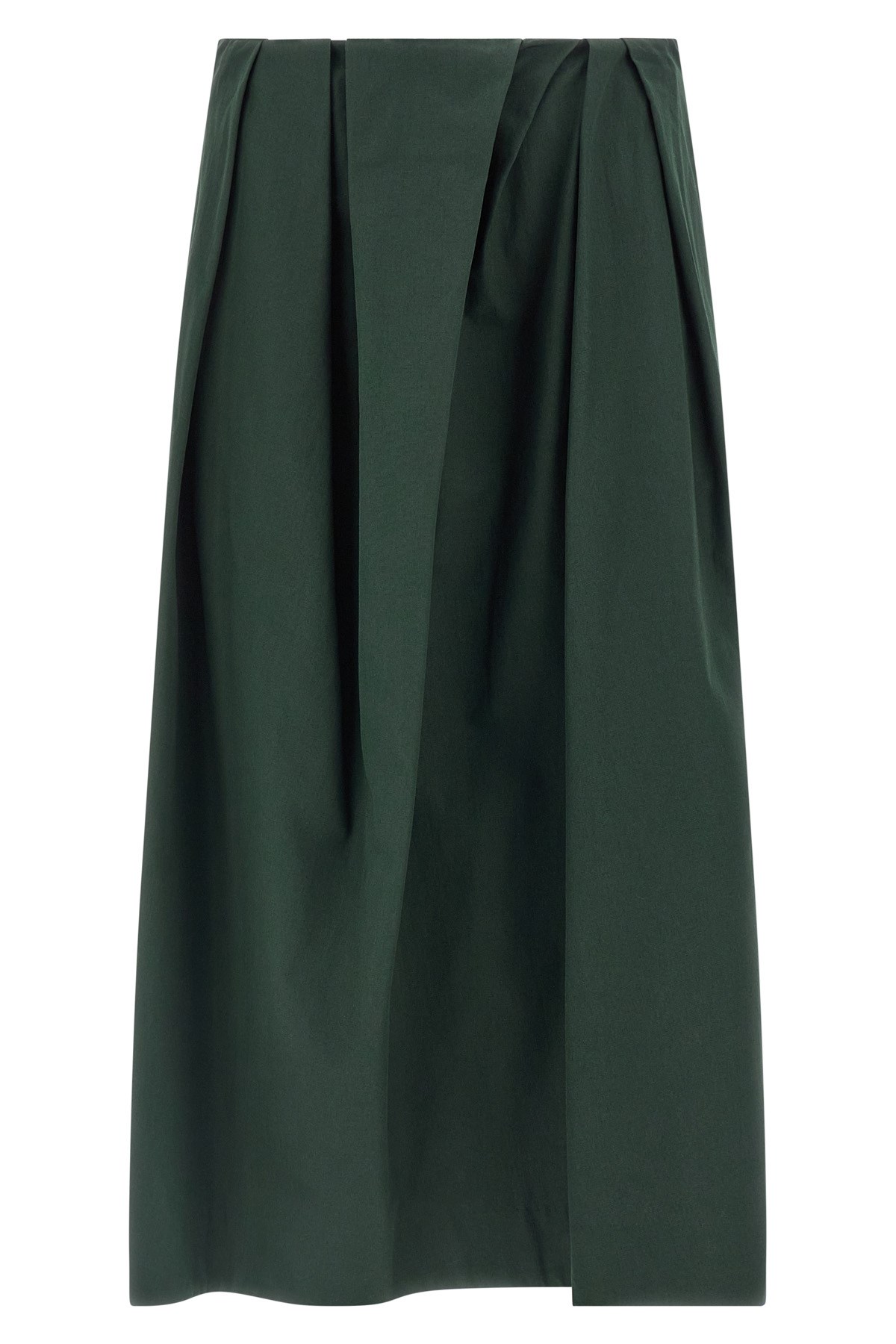 Dries Van Noten Pleated Skirt In Green