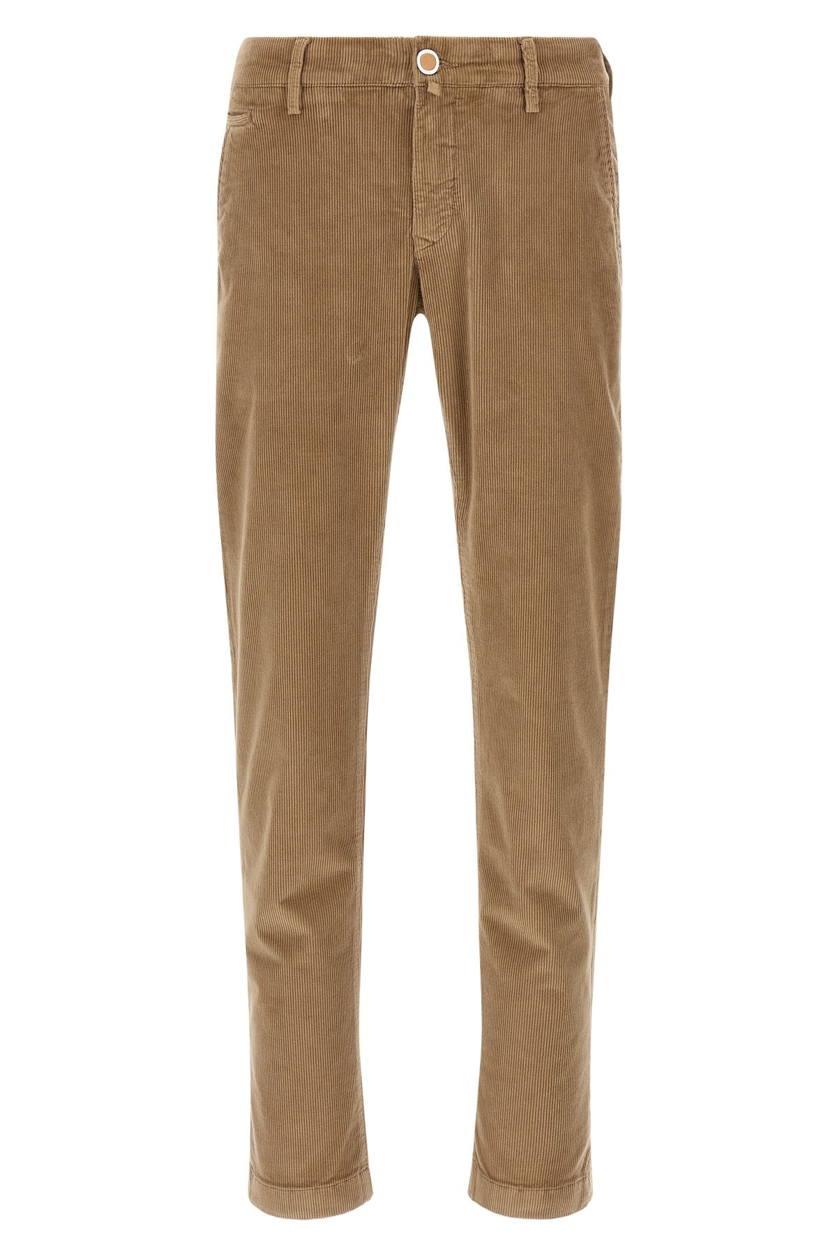 Jacob Cohen Corduroy Trousers With Pockets And Loops In Brown