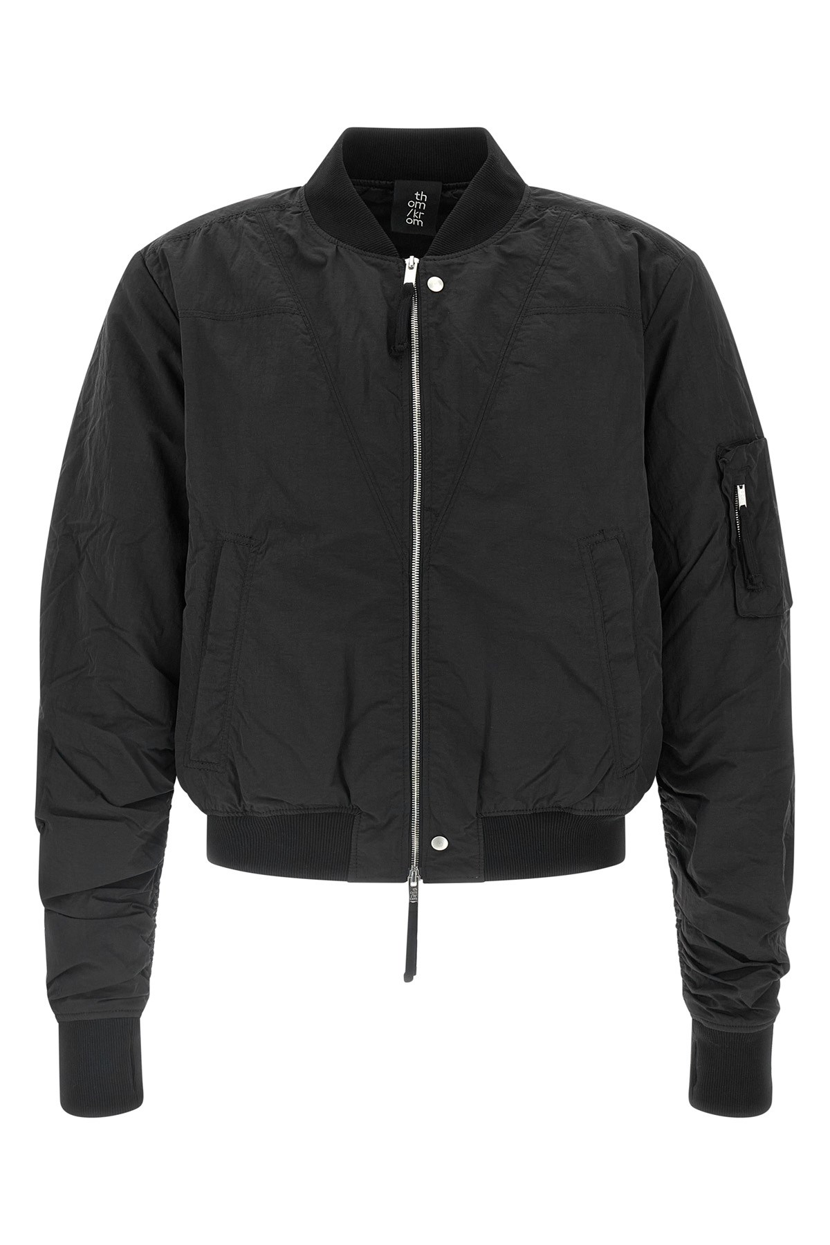 Thom Krom Ribbed M J 75 Bomber Jacket In Black