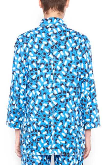 'Plume' printed all over viscose shirt