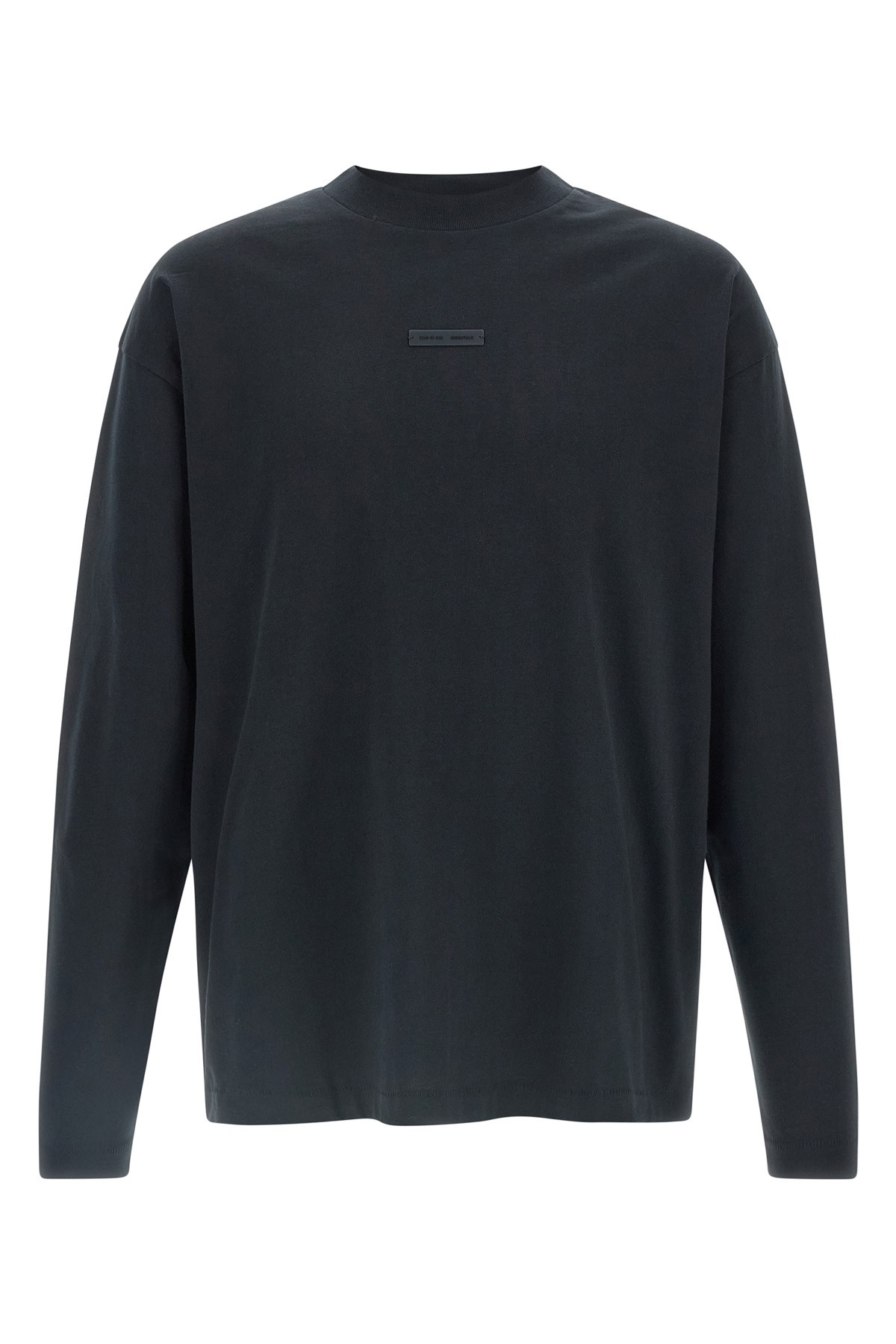 Fear Of God Essential Logo T-shirt In Black