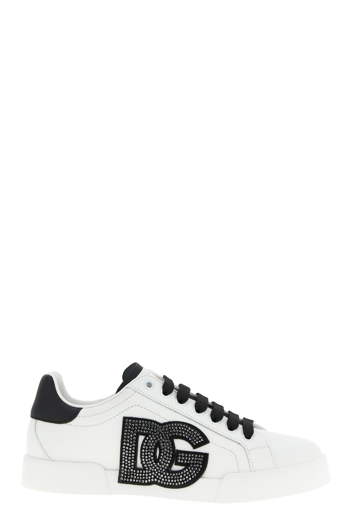 Dolce & Gabbana Portofino Light Strobel Sneakers In White