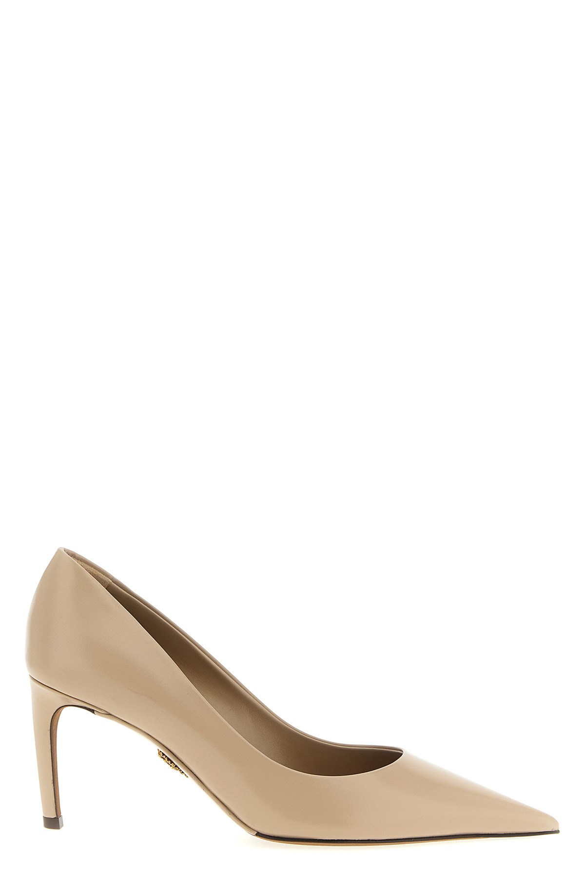Dolce & Gabbana 80mm Pointed-toe Leather Pumps In Nude