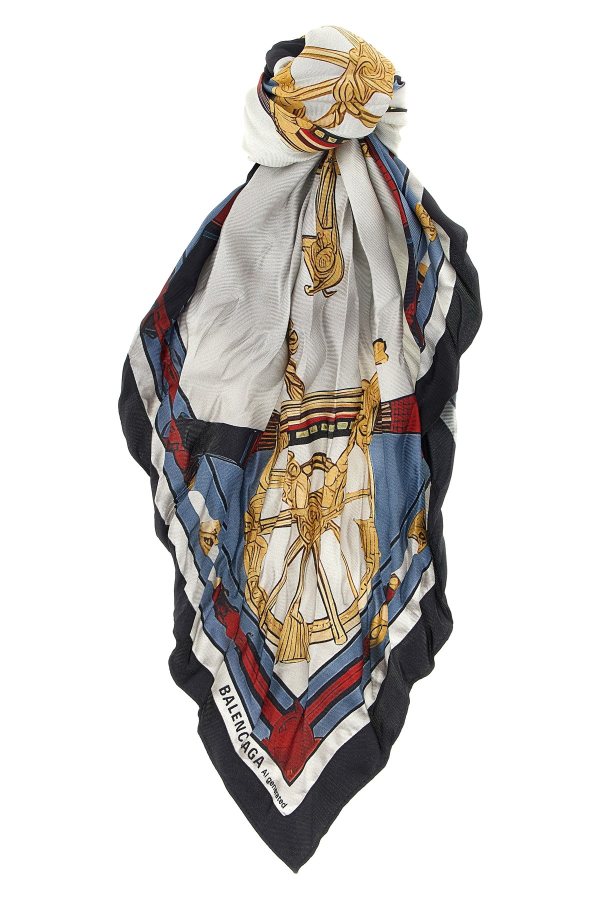 Balenciaga Nautical Square Scarf Design In Multi