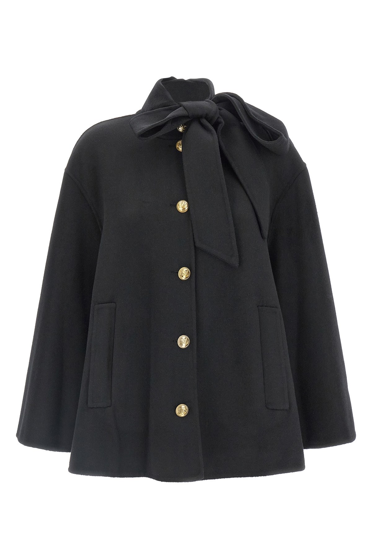 Balenciaga 'draped neck' trench coat available on julian