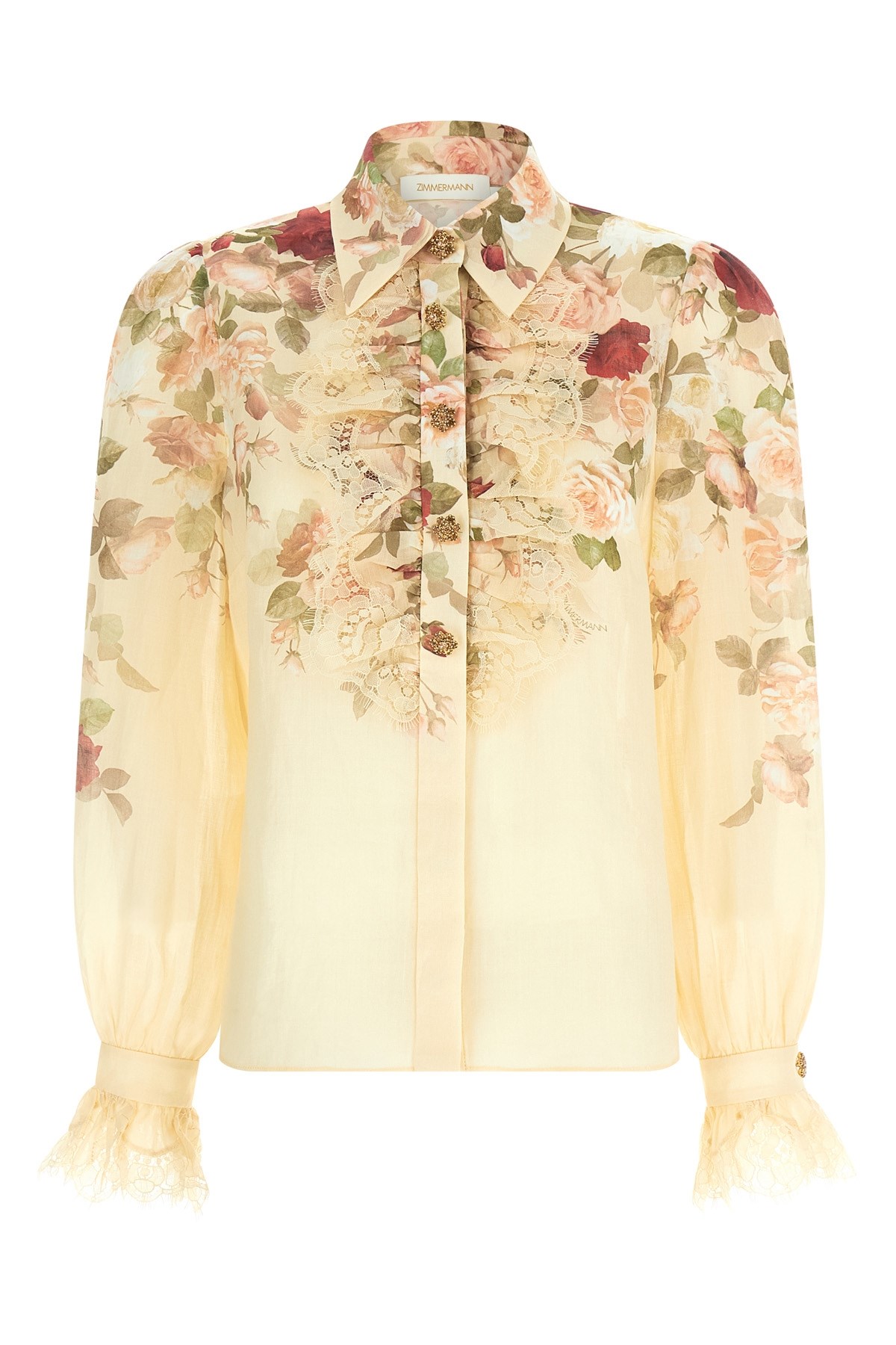 Zimmermann Hypnotic Tux Shirt And Blouse Pink In Pink