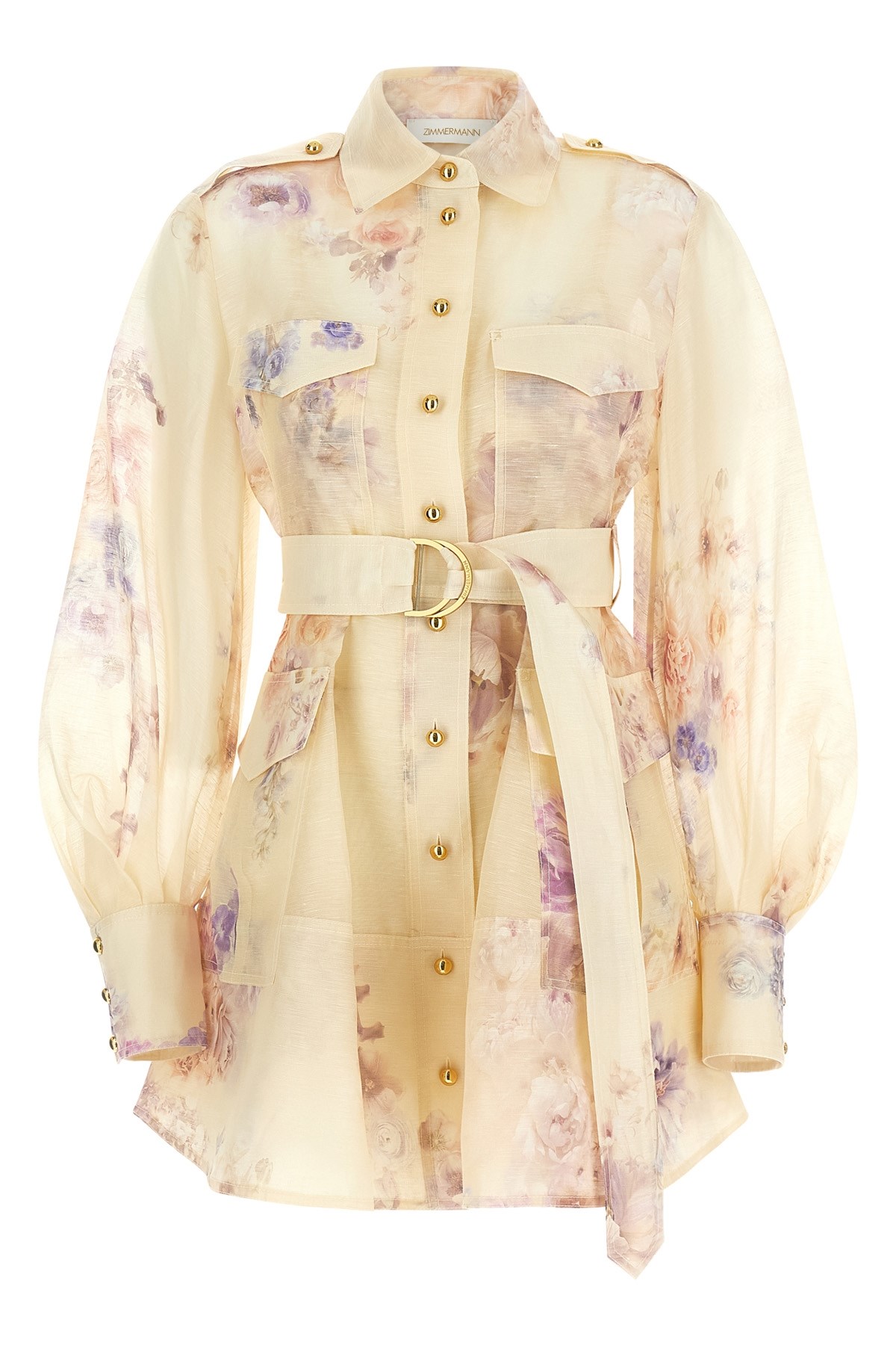 Zimmermann Hypnotic Utility Mini Dresses Pink In Pink