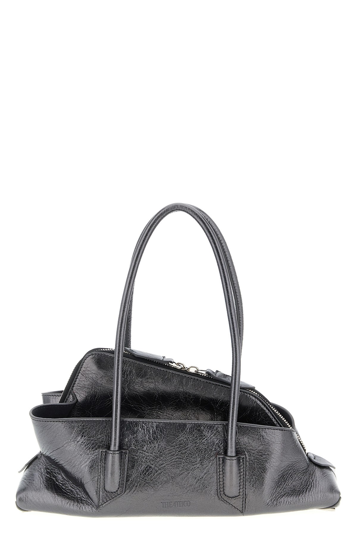 Attico 'la Passeggiata Small' Shoulder Bag In Gray