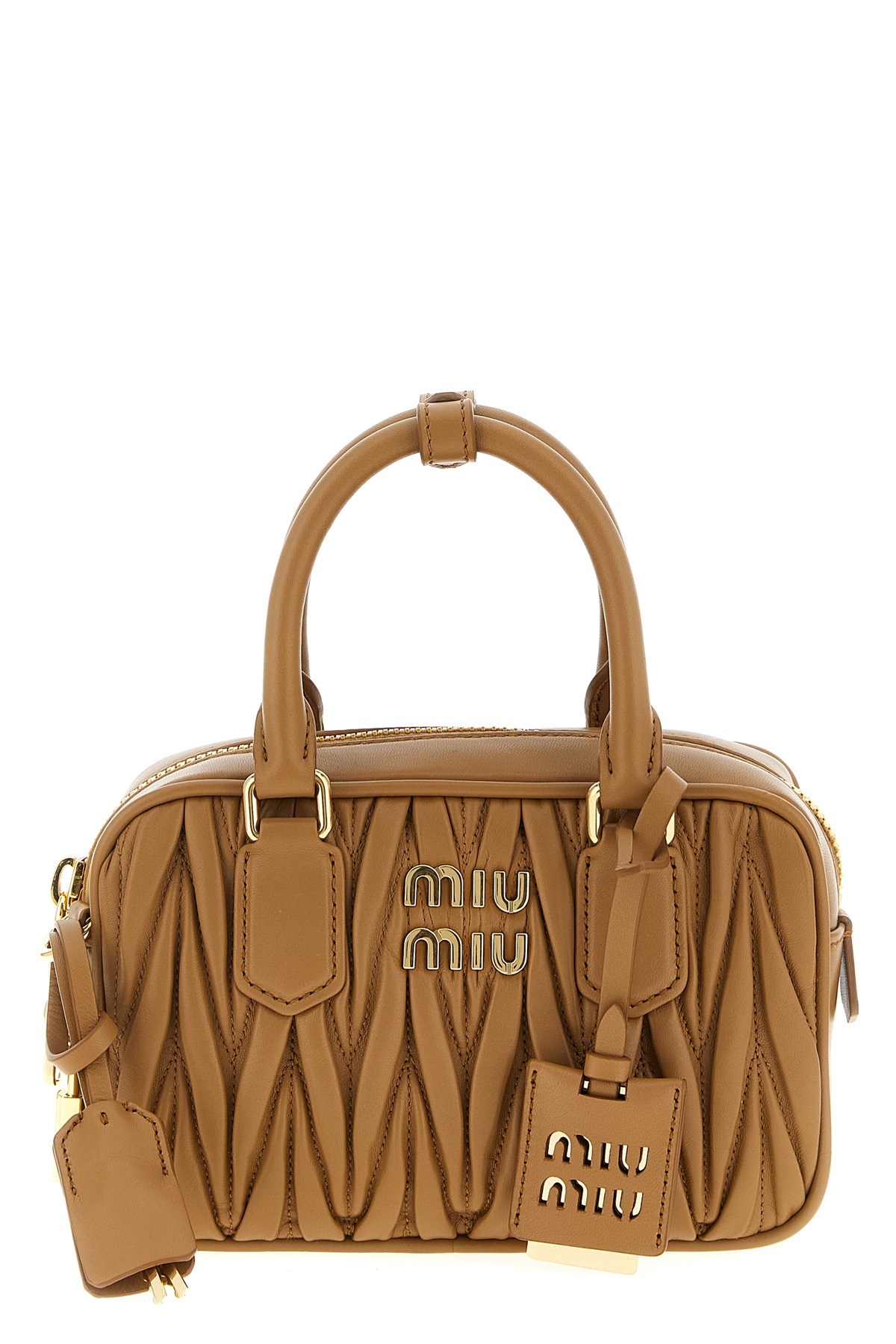 Miu Miu 'arcadie' Small Handbag In Brown