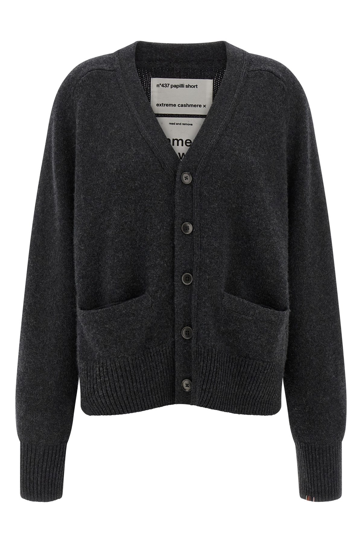 Extreme Cashmere 'n°437 Papilli Short' Cardigan In Black