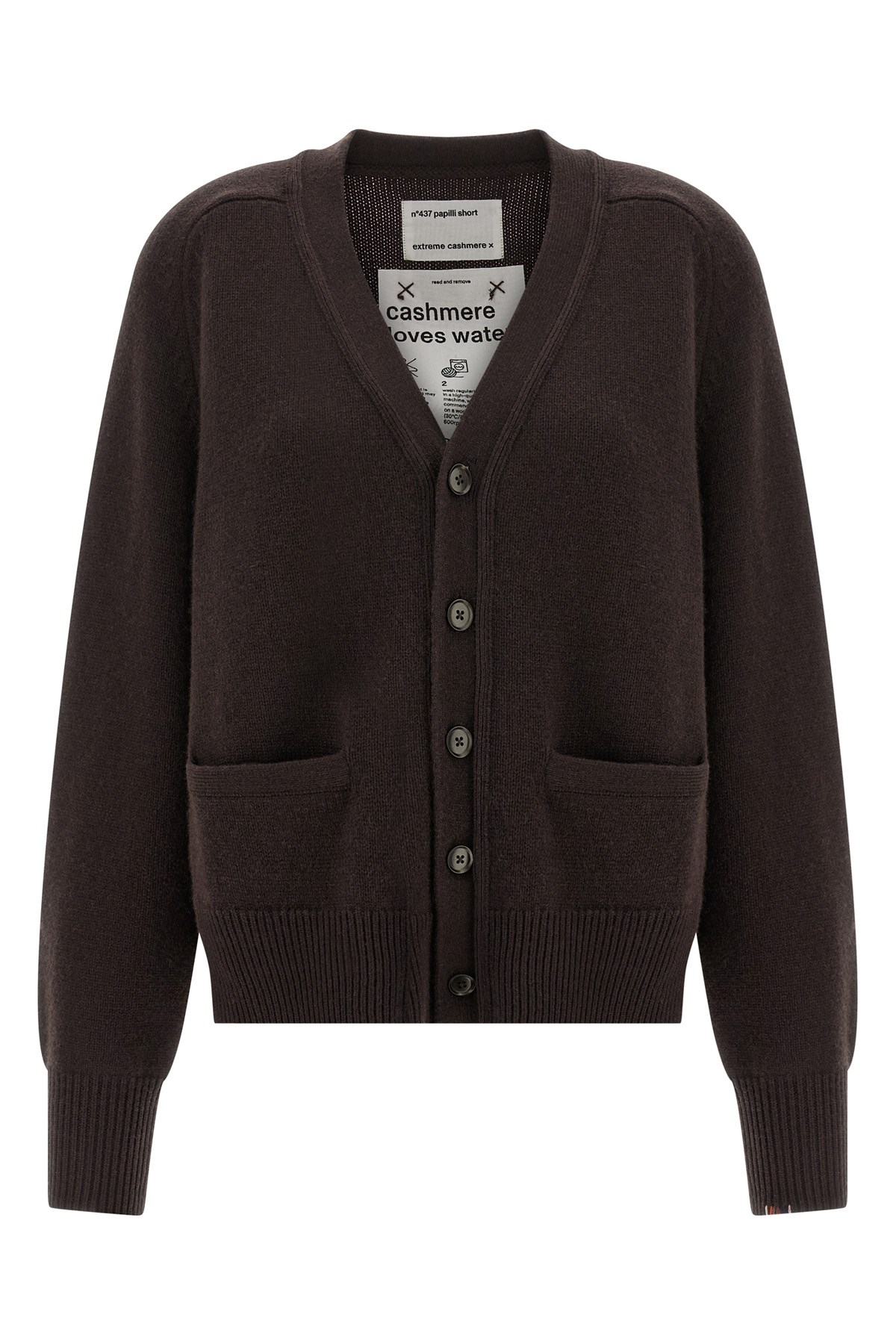 Extreme Cashmere 'n°437 Papilli Short' Cardigan In Brown
