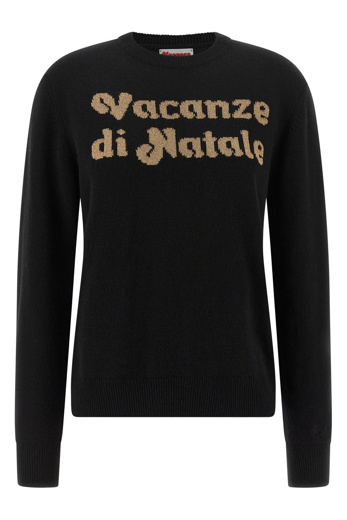 Mc2 Saint Barth New Queen-vacanze Di Natale Sweater Limited Ed. In Black