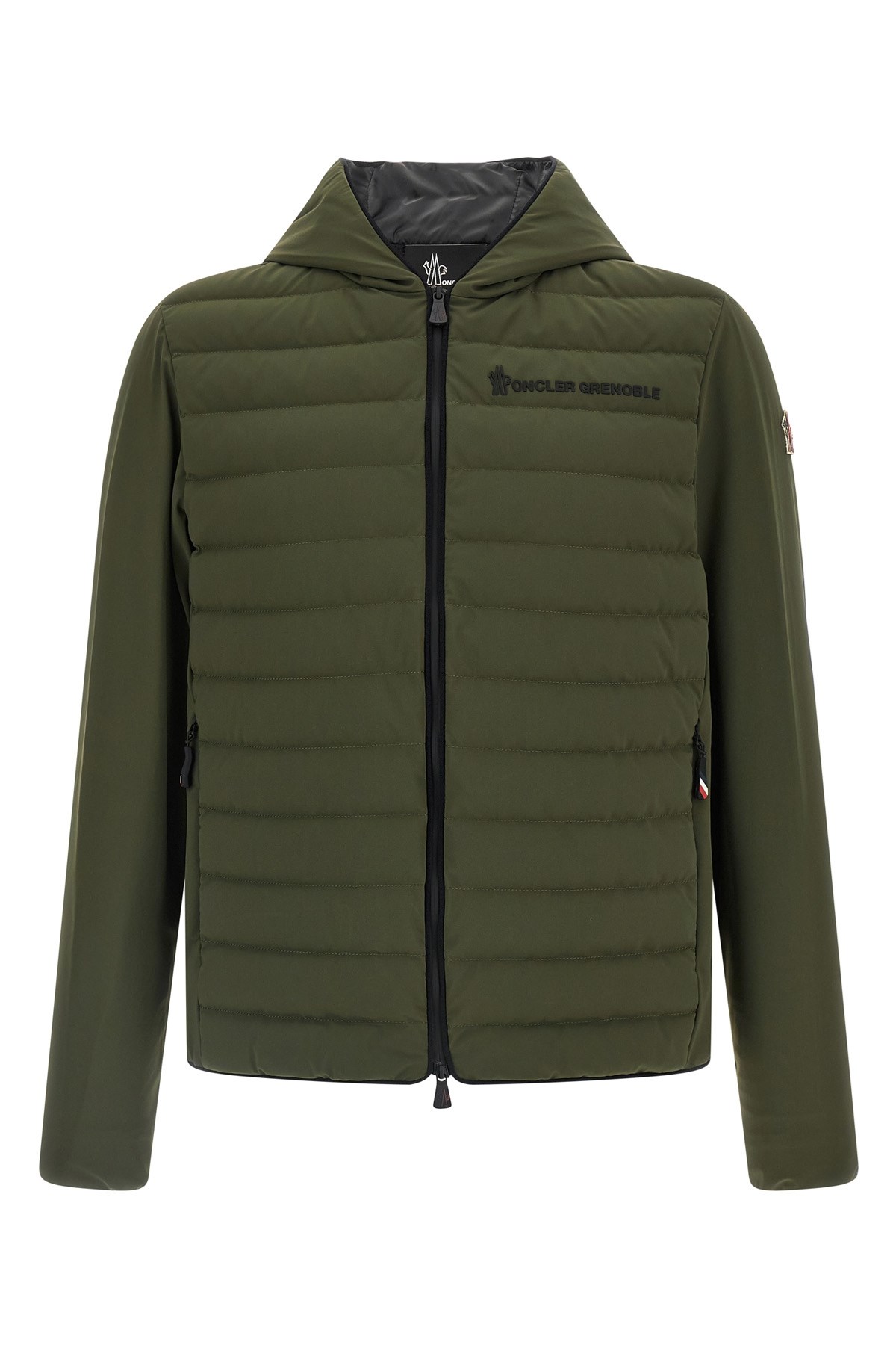 Moncler Grenoble Green Polyamide Blend Jacket In Green