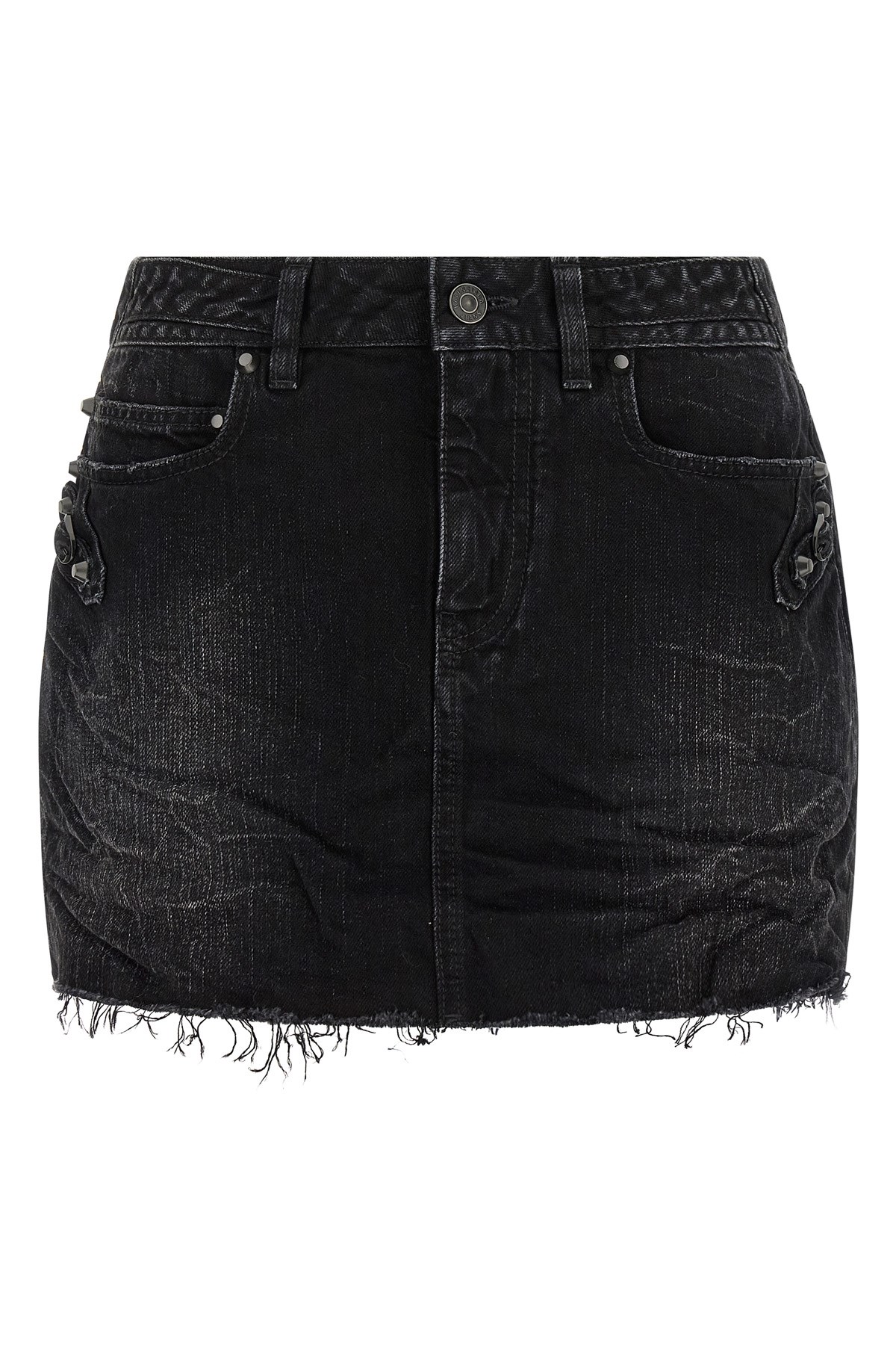 Balenciaga Urban Style Skirt With Pockets And Loops In Black