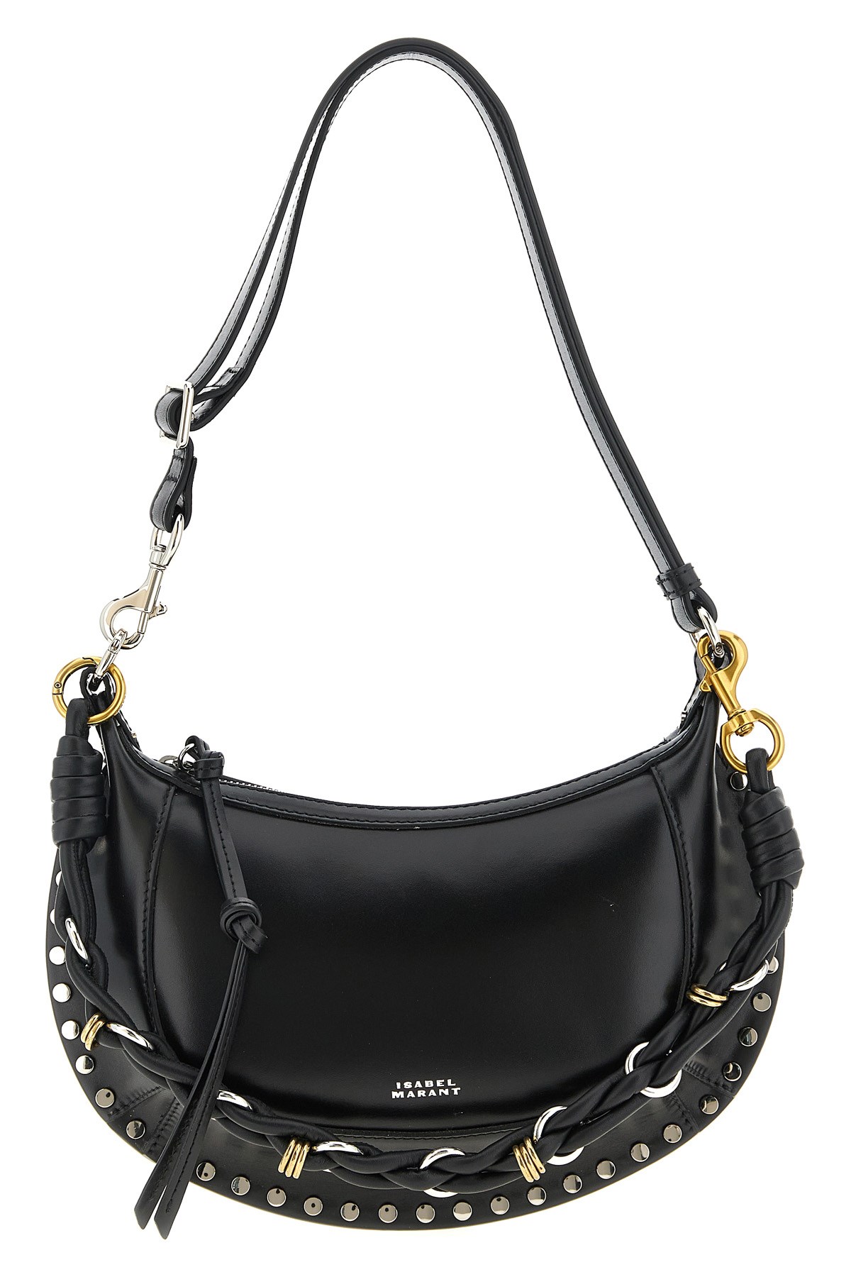 Isabel Marant Oskan Moon Shoulder Bags Black In Black