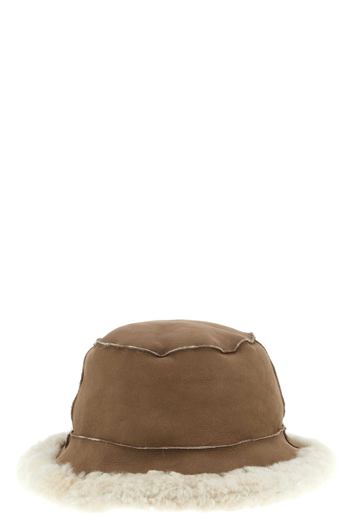 Brunello Cucinelli Fuzzy Bucket Hat In Brown