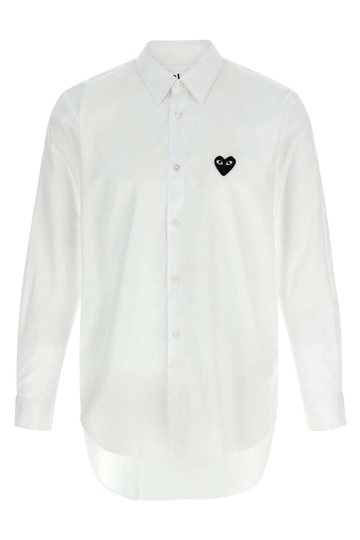 Comme Des Garçons Play Black Heart Shirt In White