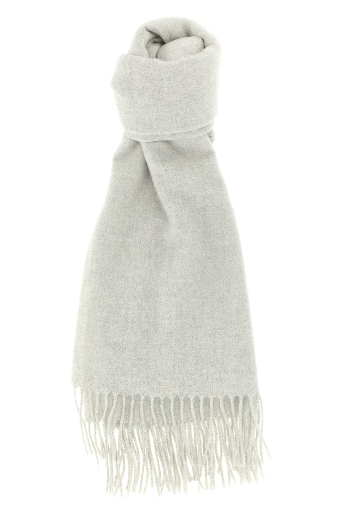 Brunello Cucinelli Cashmere Scarf Scarves And Foulards Gray In Neutral