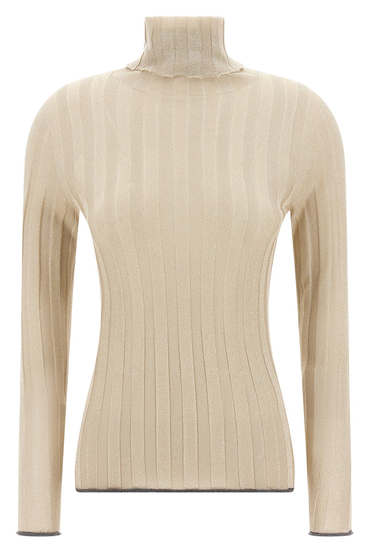 Fabiana Filippi Lurex Sweater Sweaters And Cardigans Gold In Multi