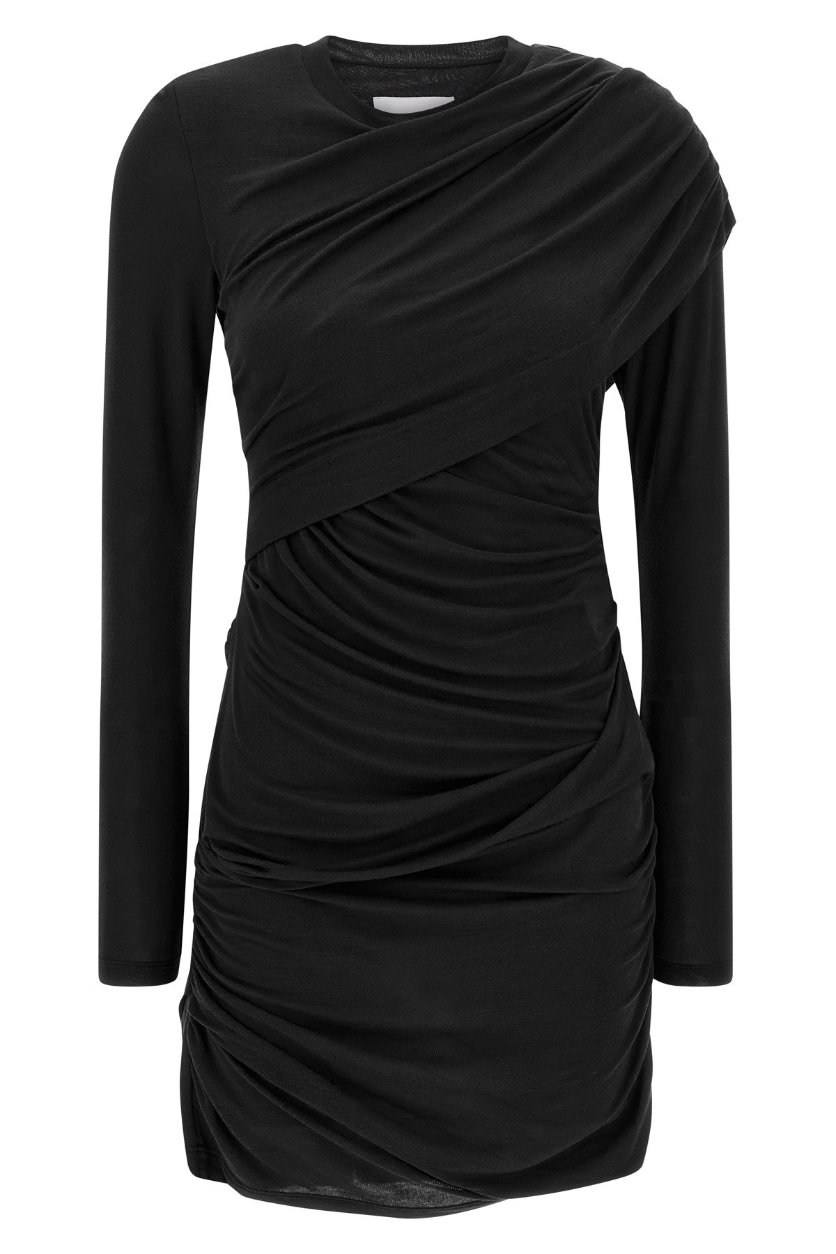 Isabel Marant Étoile Isabel Marant Etoile Denise Draped Black Jersey Dress