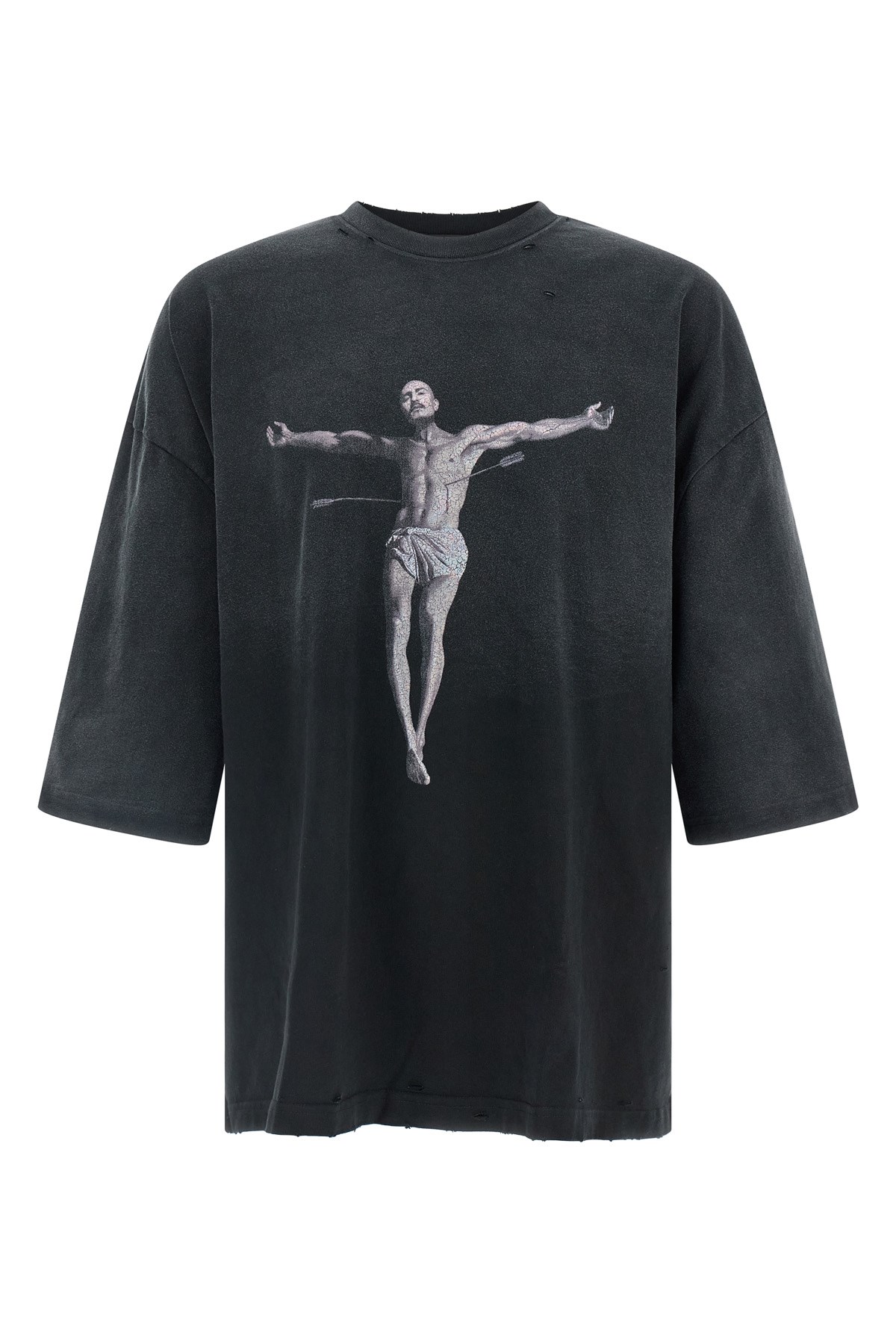 Willy Chavarria Tarantula Buffalo T-shirt Black In Black