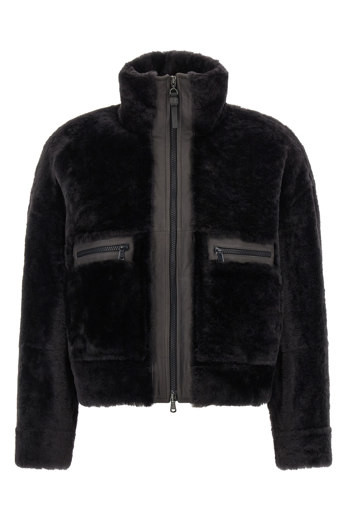 Brunello Cucinelli Women Giacca In Pelliccia In Black