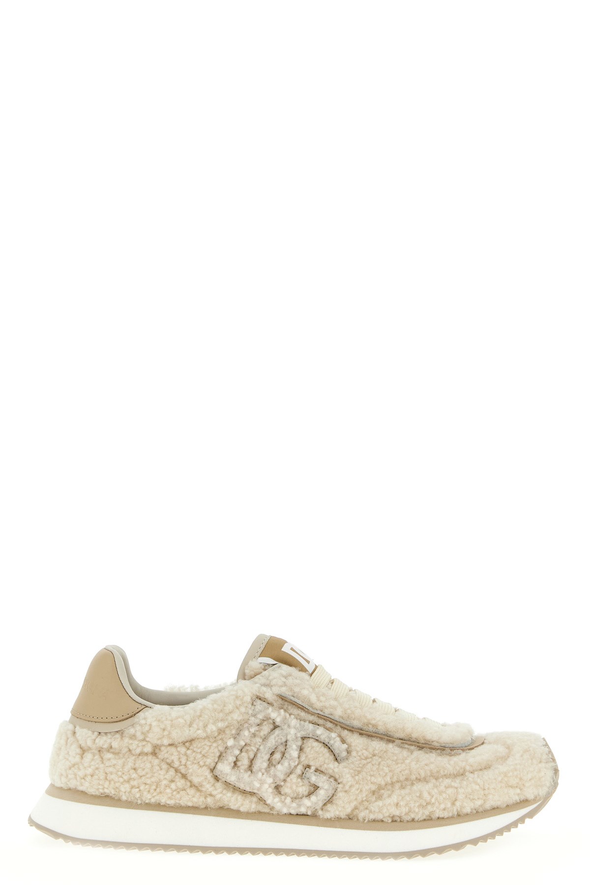 Dolce & Gabbana Dg Cushion Sneakers Beige In Sand