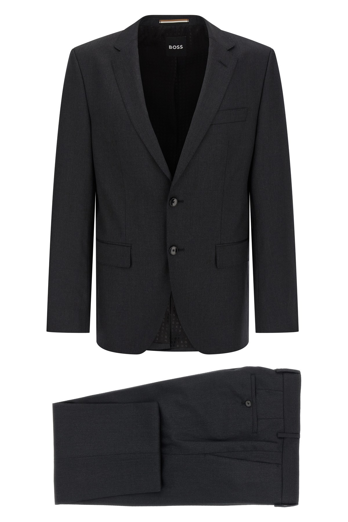 Hugo Boss Button Single-breasted Suit In Black