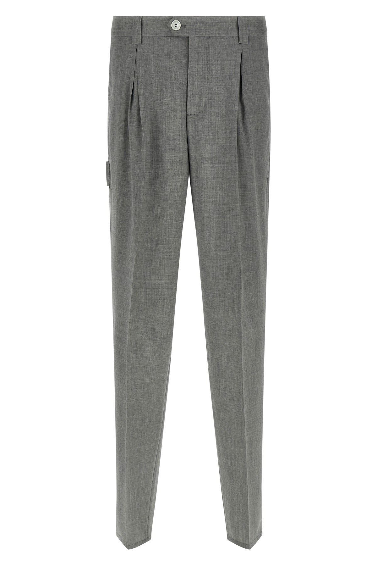 Brunello Cucinelli Trousers With Pleats And Pockets In Gray