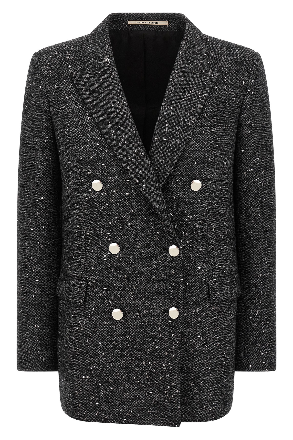 Tagliatore J-asmine10b Blazer In Grey Wool In Gray
