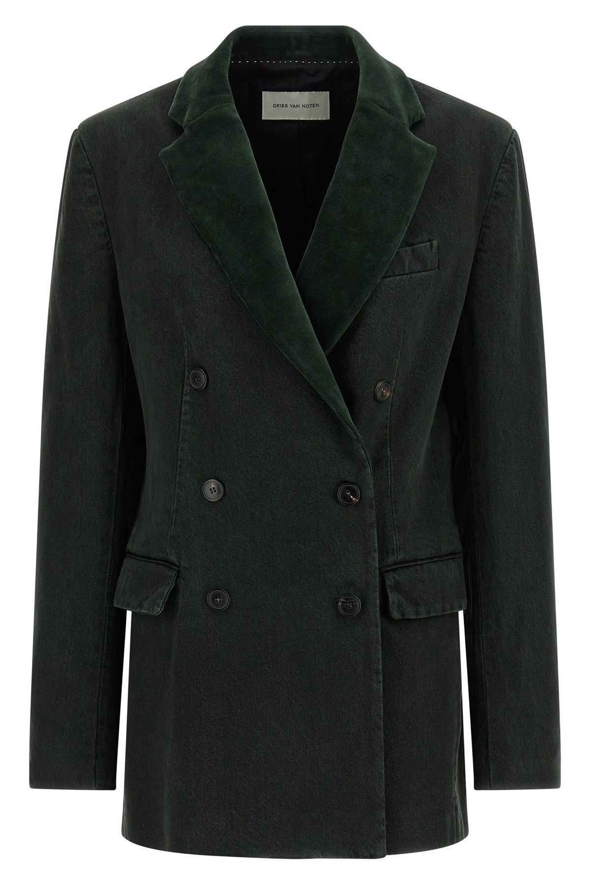 Dries Van Noten Befya Blazer Befya Double-breasted Blazer In Green