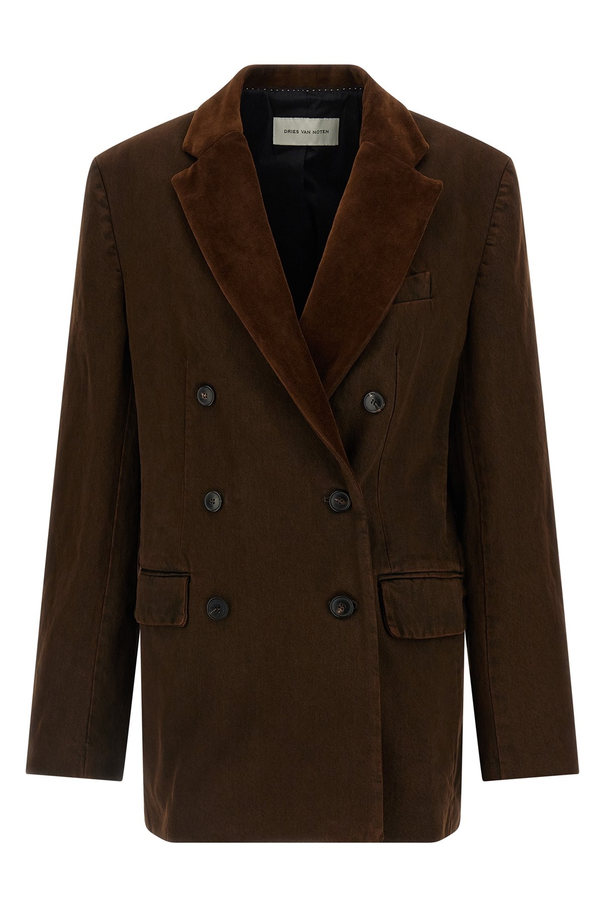 Dries Van Noten Befya Blazer Befya Double-breasted Blazer In Brown