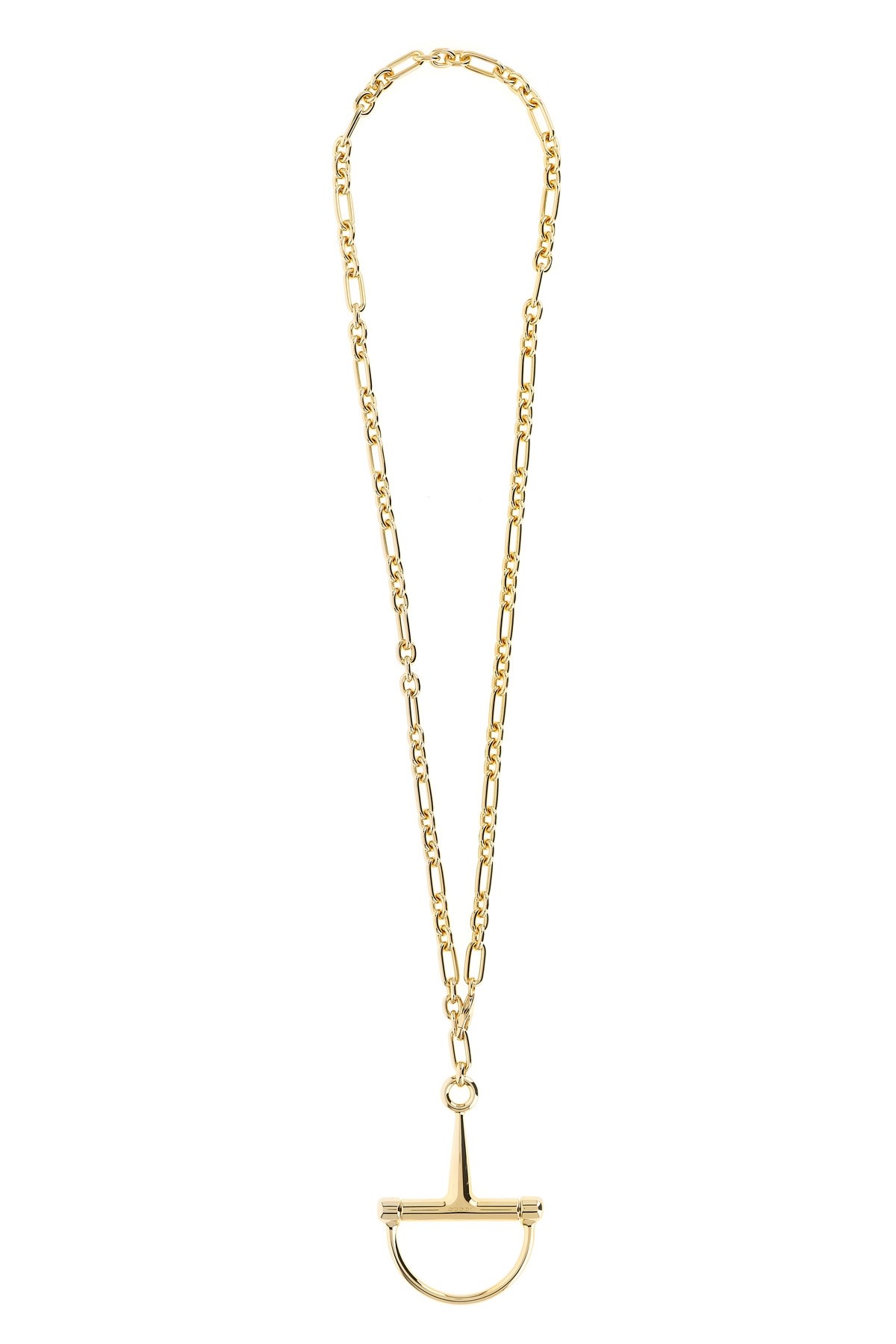 Gucci Half-horsebit Pendant Necklace In Gold