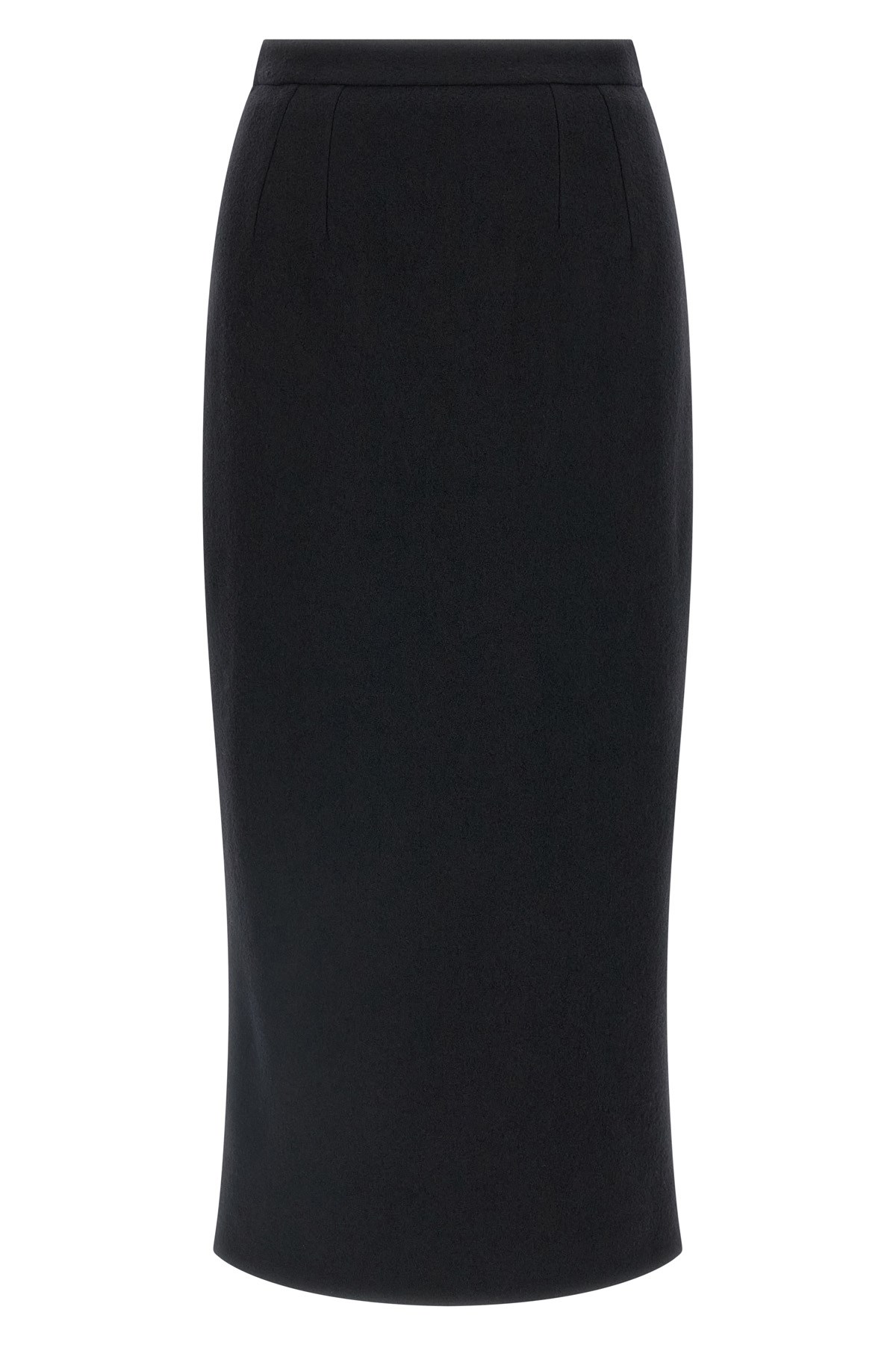 Dolce & Gabbana Wool Sheath Skirt Skirts Black In Black