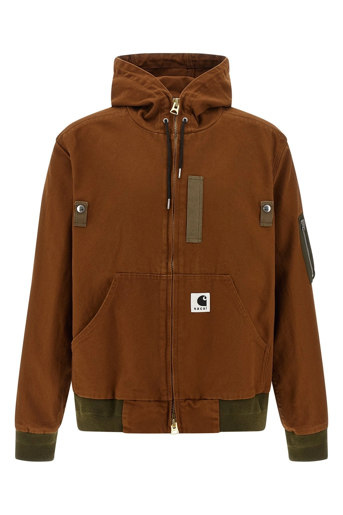Sacai Sacai x carhartt wip capsule hooded bomber jacket available