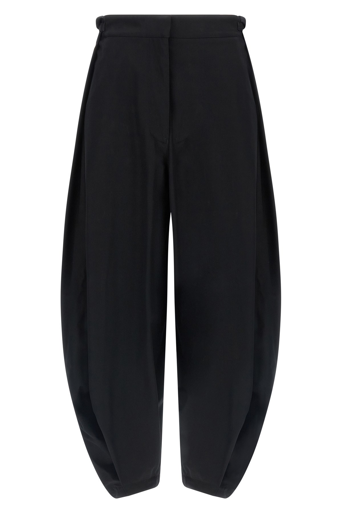 Loewe Balloon Wide-leg Crop Trousers In Black