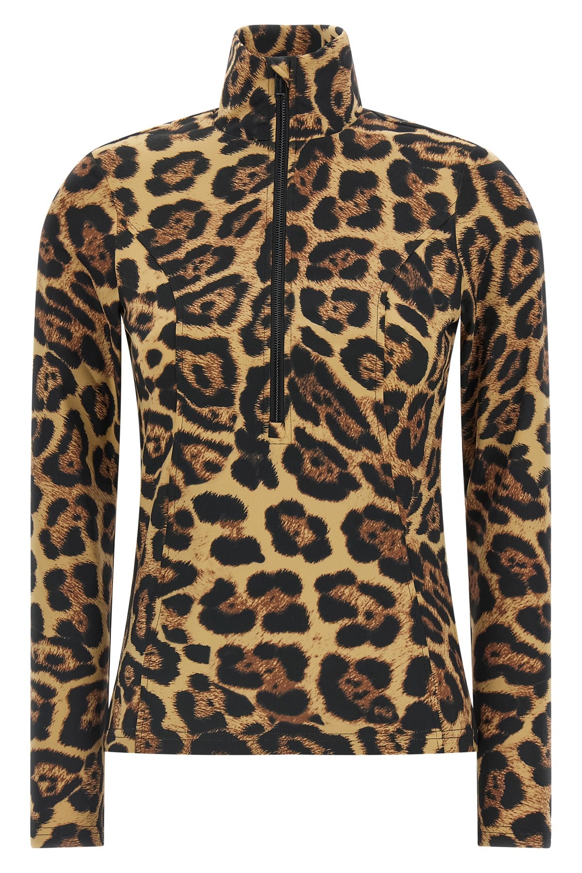 Goldbergh Womens Leona Jaguar-print Stretch-jersey Ski Top 7250 Jaguar Xl In Multi