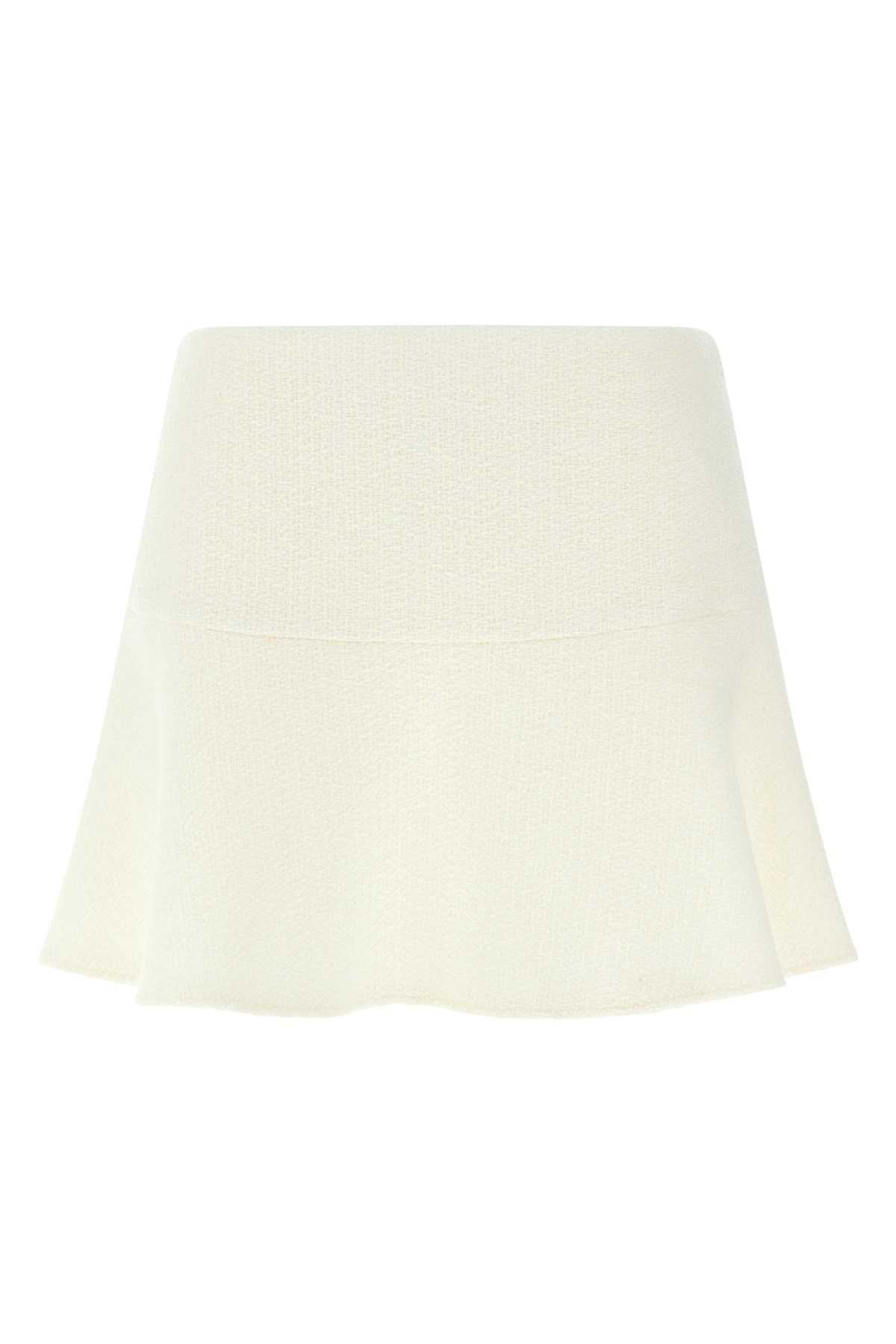 Gucci Bouclé Wool Skirt In White