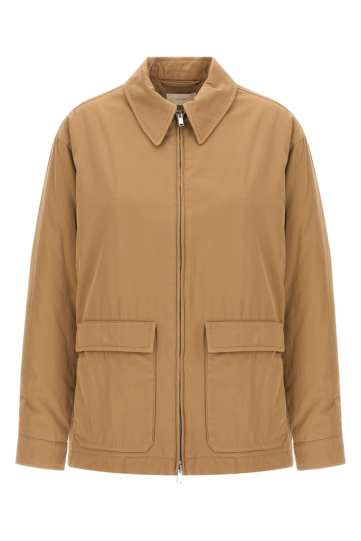 The Row 'aurelius' Jacket In Brown