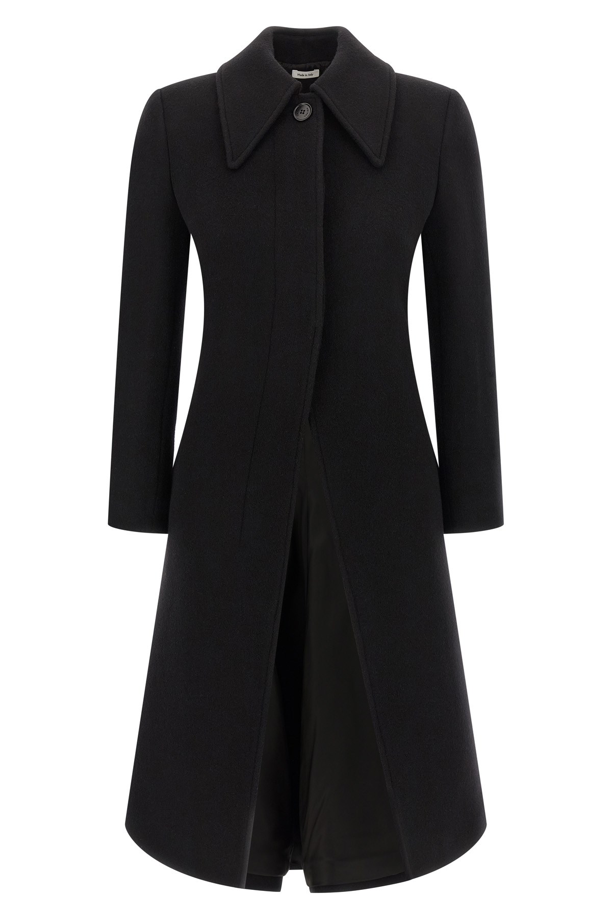 Alexander Mcqueen Wool And Cashmere Coat In Black